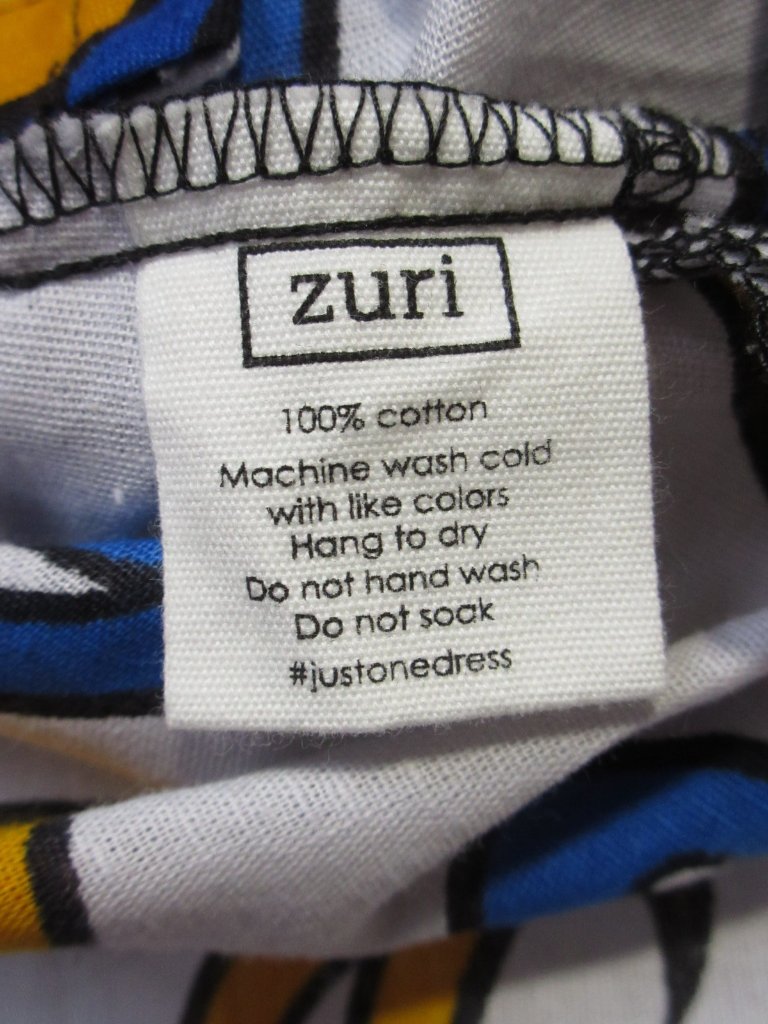 Nwt Zuri Kenya Kikambala Shirt In Blue White Orange Floral Cotton Button M — image 5 of 7